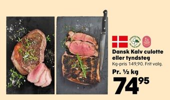 SuperBrugsen Dansk kalv kalveculotte tilbud