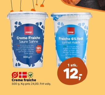 SuperBrugsen Coop creme fraiche 18% tilbud