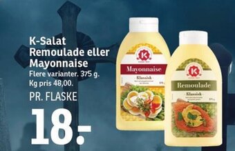 SPAR K-Salat Remoulade eller Mayonnaise tilbud