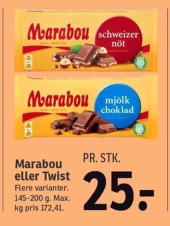 SPAR Marabou eller Twist tilbud