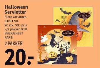 SPAR Halloween Servietter tilbud