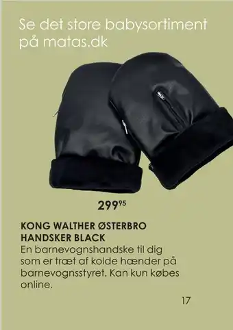 Kong walther østerbro handsker black