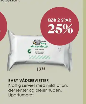 Matas Baby vådservietter tilbud