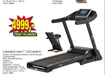 Harald Nyborg Løbebånd med 7" lcd-skærm tilbud