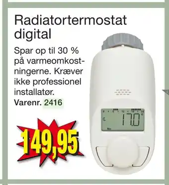 Radiator termostat digital