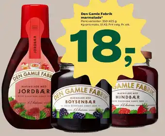 Coop 365 Den Gamle Fabrik Marmelade 350-425g tilbud