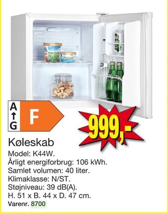 Harald Nyborg Køleskab tilbud