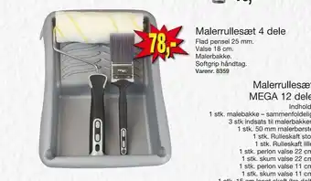 Harald Nyborg Malerrullesæt 4 dele tilbud