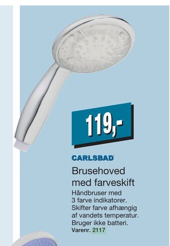Harald Nyborg Brusehoved med farveskift tilbud