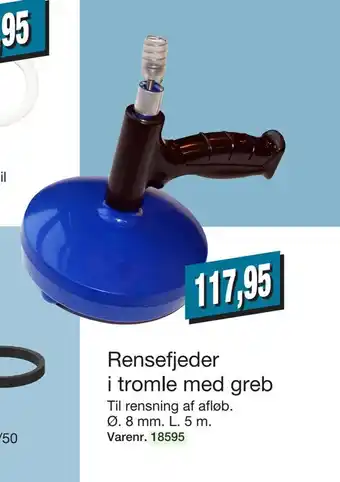 Harald Nyborg Rensefjeder i tromle med greb tilbud