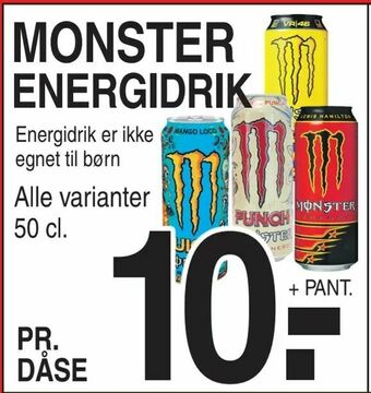 ABC Lavpris Monster energidrik tilbud