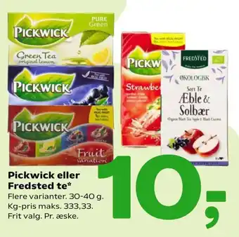Coop 365 Pickwick Eller Fredsted Te 30-40g tilbud