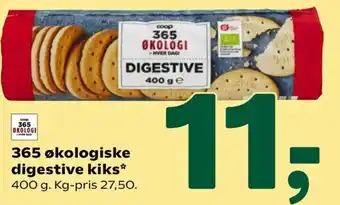 Coop 365 365 Økologiske Digestive Kiks 400g tilbud