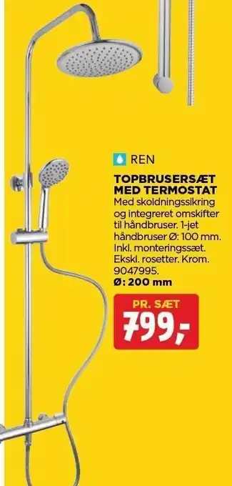 jem & fix Topbrusersæt m. termostat tilbud