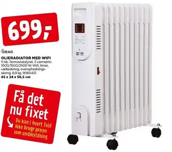 jem & fix Olieradiator m. wifi tilbud