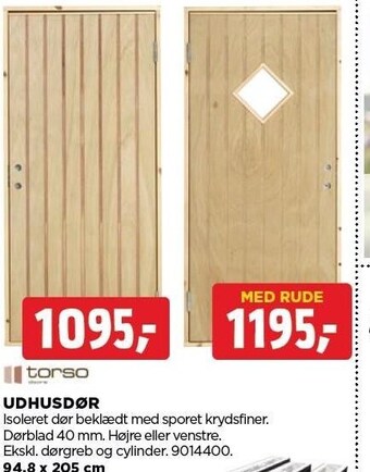 jem & fix Udhusdør tilbud