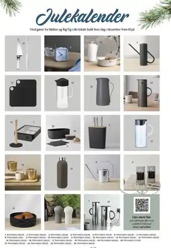 Kop & Kande Julekalender - vind gaver fra stelton og rig-tig i december tilbud