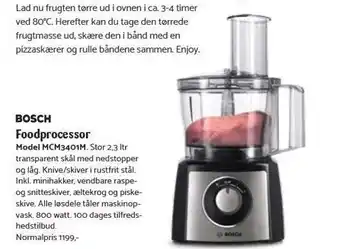 Kop & Kande Foodprocessor med 2,3 ltr skål tilbud