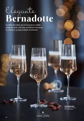 Kop & Kande Bernadotte champagneglas 6 stk tilbud