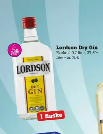 Poetzsch Padborg Lordson Dry Gin tilbud