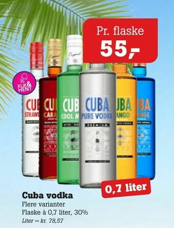 Poetzsch Padborg Cuba vodka tilbud