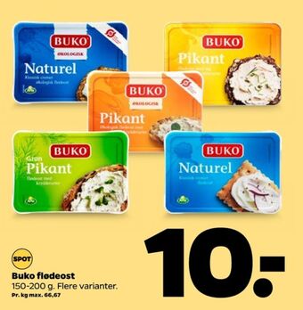 Netto Buko flødeost pikant tilbud