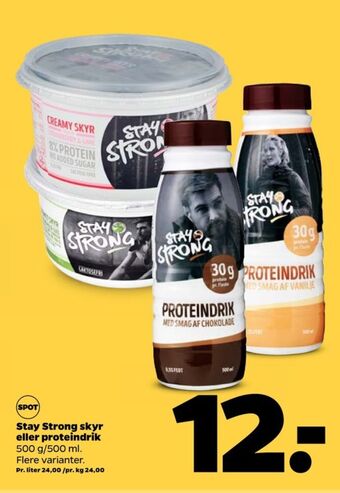 Netto Stay strong proteindrik chokolade tilbud