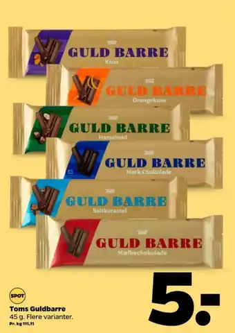 Guldbarre chokoladebar knas