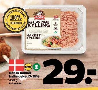 Netto Ærlig kylling hakket kylling tilbud