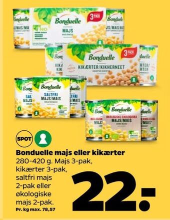 Bonduelle majs