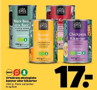 Netto Urtekram bønner tilbud