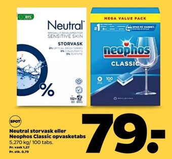 Netto Neutral vaskepulver tilbud