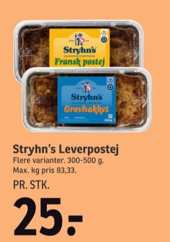 SPAR Fransk postej leverpostej tilbud