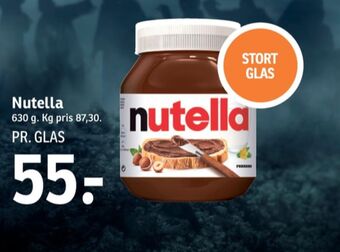 SPAR Nutella smørepålæg tilbud