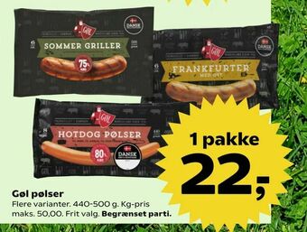 SuperBrugsen Gøl pølser tilbud