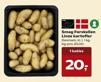 SuperBrugsen Smag Forskellen Linze kartofler tilbud