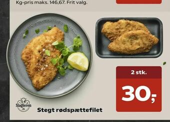 SuperBrugsen Stegt rødspættefilet tilbud