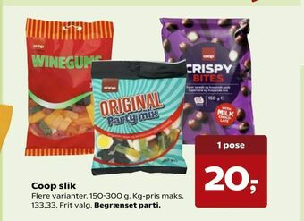 SuperBrugsen Coop slik tilbud