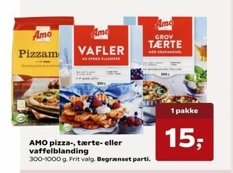 SuperBrugsen AMO pizza-, tærte- eller vaffelblanding tilbud