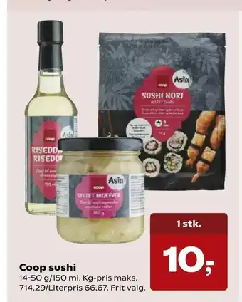 SuperBrugsen Coop sushi tilbud