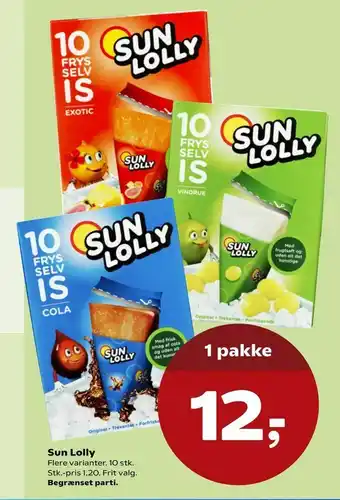 SuperBrugsen Sun Lolly tilbud