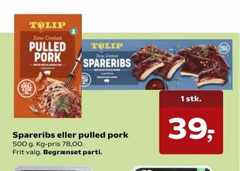 SuperBrugsen Spareribs eller pulled pork tilbud