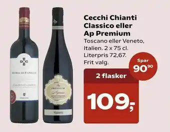 SuperBrugsen Cecchi Chianti Classico eller Ap Premium tilbud