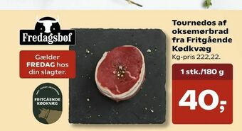 SuperBrugsen Tournedos af oksemørbrad fra Fritgående Kødkvæg tilbud