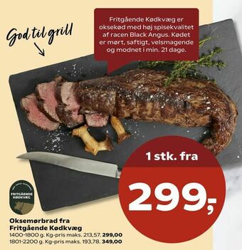Oksemørbrad fra Fritgående Kødkvæg