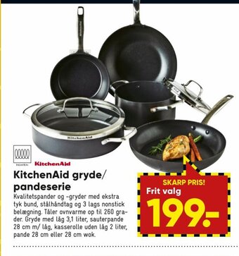 Bilka Kitchenaid gryde/ pandeserie tilbud