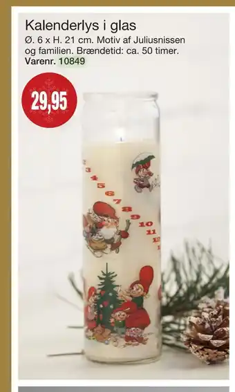 Harald Nyborg Kalenderlys i glas tilbud