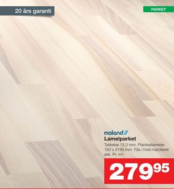 Bauhaus Lamelparket tilbud