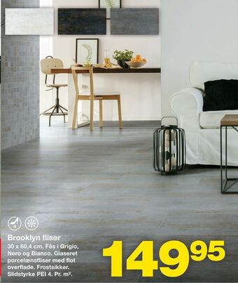 Bauhaus Brooklyn fliser tilbud