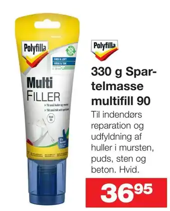 Bauhaus 330 g spartelmasse multifill 90 tilbud